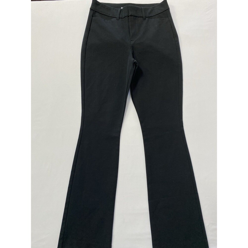 Old Navy Women's Zip Fly High-Waisted Pixie Flare Pants AR8 Black Size 0 NWT